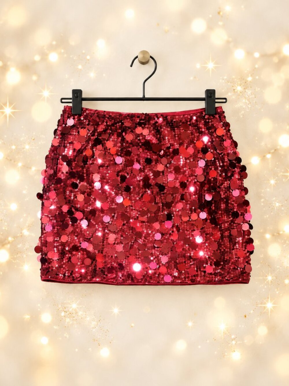 Red Sequin Mini Skirt Paillette Harry Styles Olivia Rodrigo Concert Outfit